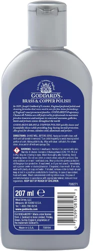 Vista 8 de Goddard's Pulidor de cobre y latón, limpiador de cobre y limpiador de latón para un brillo duradero, esmalte de metal para peltre, cromo y más