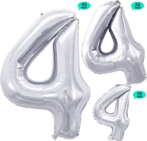 Vista 78 de GOER Globos Número 10 para Decoraciones de Fiesta de 10º Cumpleaños, Globos de Helio de Papel de Aluminio Jumbo de 42 Pulgadas para 10º Aniversario