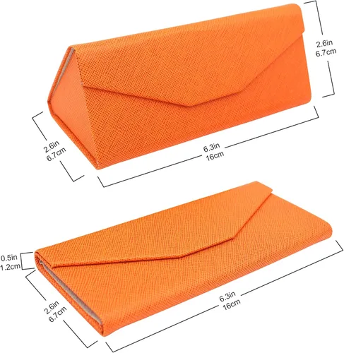 Vista 32 de Real Sic Funda para lentes de sol para hombres y mujeres, soporte magnético plegable para lentes de sol, inspirado en el color sólido