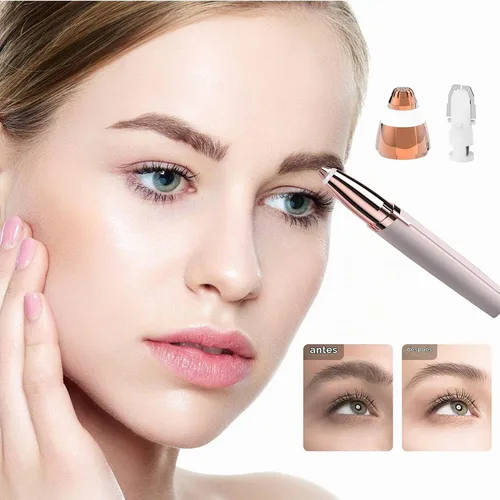 Vista 5 de Cabezales de repuesto para removedor de vello de cejas para acabado táctil, removedor de vello facial impecable, cuchillas de repuesto sin dolor