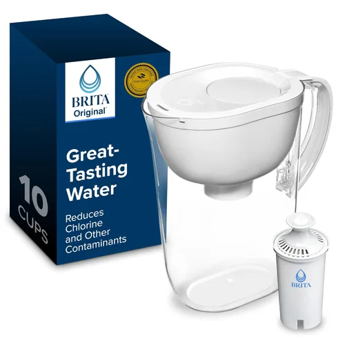 Vista 14 de Jarra de filtro de agua Brita grande para agua del grifo y potable con indicador de cambio SmartLight, incluye 1 filtro estándar, libre de BPA, dura