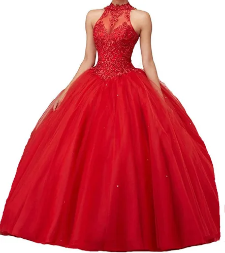 Vista 51 de QXMYOO Vestido de Gala de Quinceañera Sweet 16 Fiesta de Graduación Vestido de Princesa para Adolescentes Negro (Style1-Black)