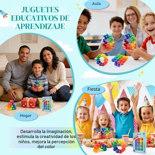 Vista 5 de Yrissmiss Juguetes Sensoriales de Autismo para Niños Autistas, Juguetes Fidget para Adultos y Niños, Juguete de Autismo para Niños Pequeños de 3-4