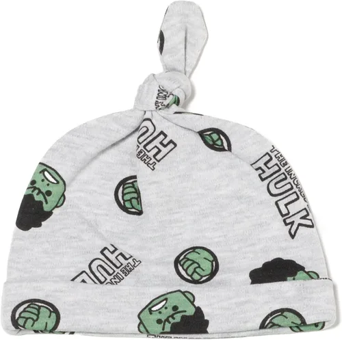 Vista 3 de Marvel Avengers Spider-Man Hulk Capitán América Baby - Conjunto de 3 piezas Cuddly Mix N Match Body Pants Hat