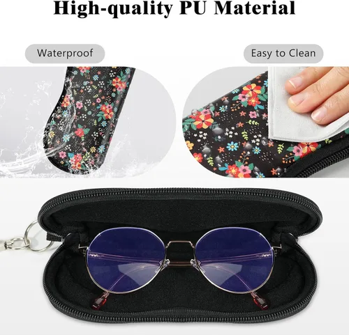 Vista 18 de MoKo - Estuche suave, ultra ligero, de neopreno, para lentes de sol, con cremallera y clip para cinturón