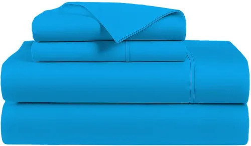 Vista 14 de AMAY Sábanas de 500 hilos 100% algodón egipcio tamaño individual, sábanas para cama de tamaño individual, algodón de fibra extra larga, calidad