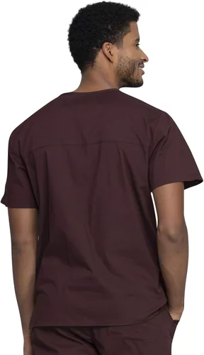 Vista 20 de Cherokee WW Professionals WW695 - Camisa de uniforme sanitario para hombre, con cuello en V