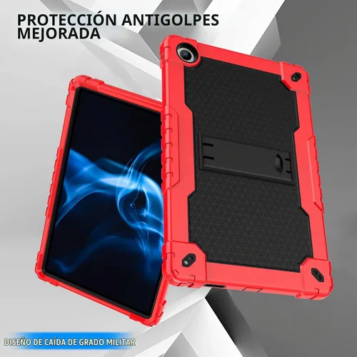 Vista 3 de Para Onn Tablet Pro 11 pulgadas 2023 Modelo: 100110027 Funda protectora híbrida resistente con función atril incorporada, carcasa rígida con correa