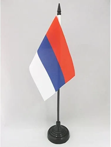 Vista 26 de AZ FLAG Aland Table Flag 4x6 in 100D Polyester Plastic Base Indoor use Finnish 15x10 cm desk flag stitched finish with reinforced edges with