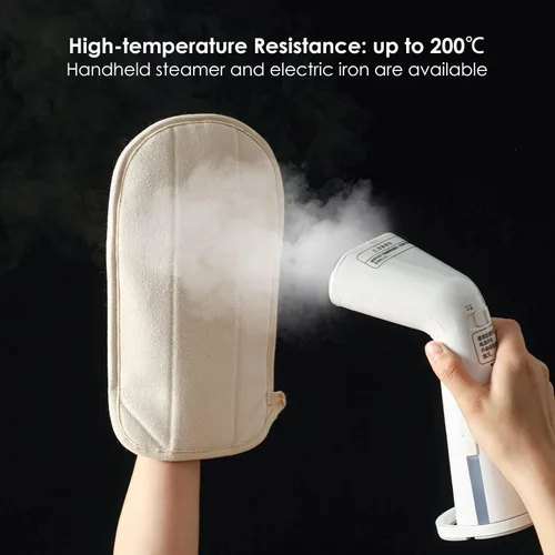 Vista 4 de SHIMOYAMA Guante de vapor para ropa, 1 paquete, guante de planchado, guante antivapor grande, guante resistente al calor, accesorios de vapor