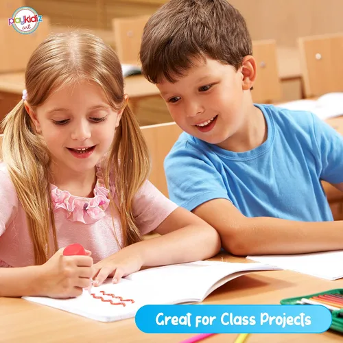 Vista 4 de Darice - Pintura de hojaldr, paquete de 12 pinturas para tela 3D, colores clásicos, juego de pintura permanente no tóxica para niños, a partir de 3