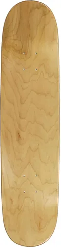 Vista 6 de Moose Patineta completa natural de 8.5" con camiones plateados y ruedas negras