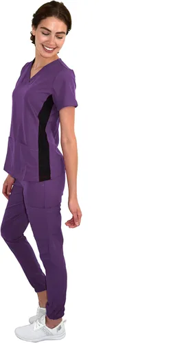 Vista 2 de Conjunto de ropa quirúrgica de punto elástico para mujer GT 4FLEX