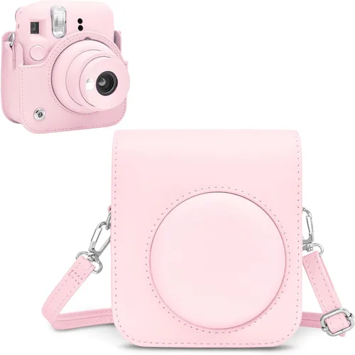 Vista 8 de Rieibi - Estuche para cámara compatible con Fuji Instax Mini 12 - Funda de transporte para cámara instantánea Fujifilm Instax Mini 12 - Funda mini