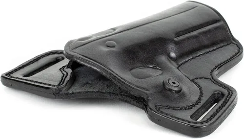 Vista 5 de DORUK Funda para pistola de cuero hecha a mano CZ Shadow 2 Owb Combat Master Mano derecha negra