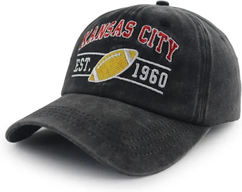 Vista 2 de Terojnkl Gorra de béisbol bordada para hombres y mujeres, ajustable, unisex, de algodón, para fanáticos