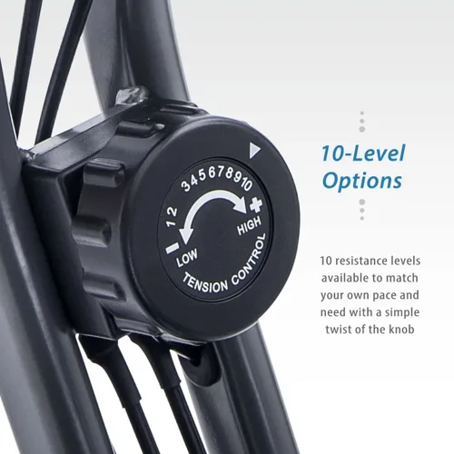 Vista 5 de Merax Bicicleta de entrenamiento para el hogar: bicicleta estática reclinada 2 en 1 y posiciones verticales de bicicleta de ciclismo