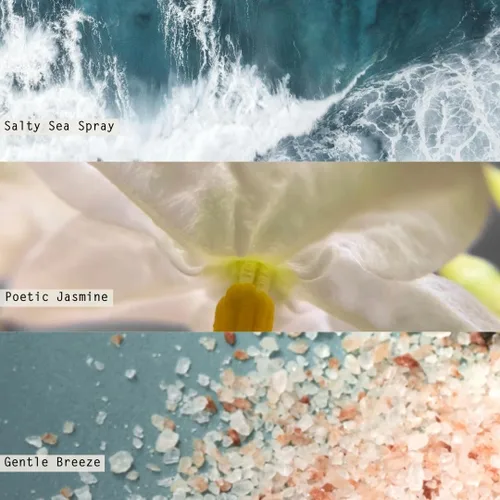 Vista 2 de Illume Beautifully Done Essentials Fresh Sea Salt Lata de tocador con aroma a vela