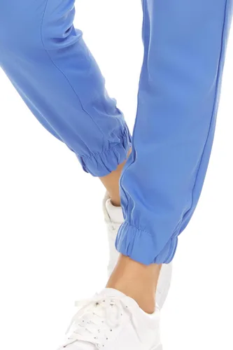 Vista 8 de MediChic Conjunto de 8 bolsillos para ropa quirúrgica, antiarrugas, médica, elástico, con cuello en V