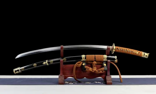 Vista 3 de 41 Inch Tachi Real Hamon Handmade Sword T8 Steel Japanese Samurai Katana