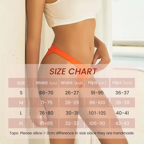 Vista 6 de Ropa interior de algodón para mujer, ropa interior de bikini de cuerda, ropa interior sexy y atrevida para damas, paquete de 5
