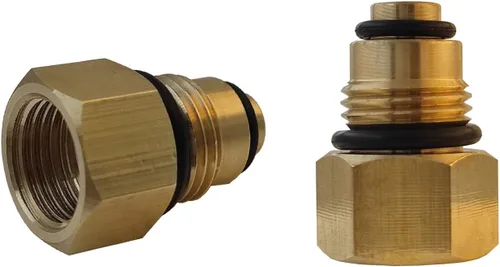 Vista 6 de Conexión de línea de bomba de dirección asistida LS Swap a líneas estriada de 3/8" M16-1.5 a 5/8-18 Compatible con LS Corvette, Camaro, GTO, CTSV