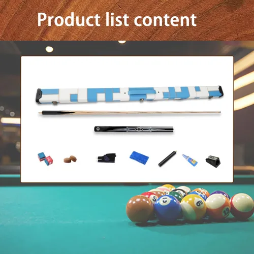 Vista 8 de Tacos de billar profesionales 57 pulgadas Taco de billar 10MM Snooker 3/4 estructura dividida unisex (color: 3)