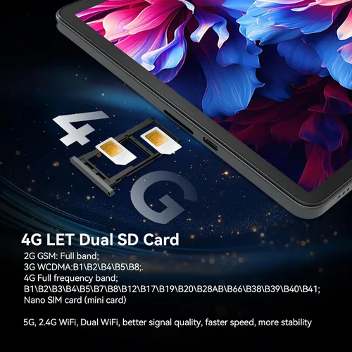 Vista 9 de Tablet Tablet Android 15 de 11 pulgadas, 16 GB de RAM, 128 GB ROM 1 TB Expand, 4G LTE y 5G WiFi, Octa-Core, cámara de 21 MP, 8000 mAh, GPS, tabletas