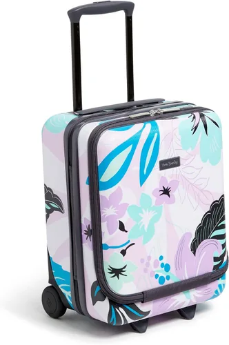 Vista 2 de Vera Bradley Maleta rígida para debajo del asiento para mujer, Isla Floral Púrpura