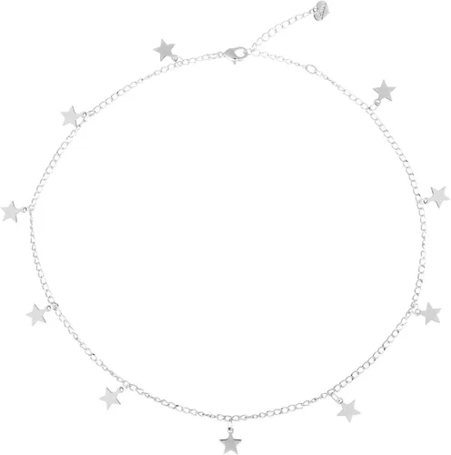 Vista 8 de Collares de gargantilla chapados en oro de 14 quilates/plata, con dije de disco, collares de gargantilla con colgante de estrella y corazón Estrella
