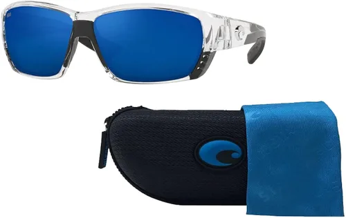 Vista 3 de Costa Tuna Alley 6S9009 - Lentes de sol rectangulares para hombre paquete con kit de cuidado de gafas de cortesía de diseñador iWear