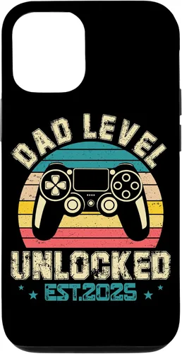 Vista 25 de iPhone XR Dad Level Unlocked EST.2025 Retro Style Case