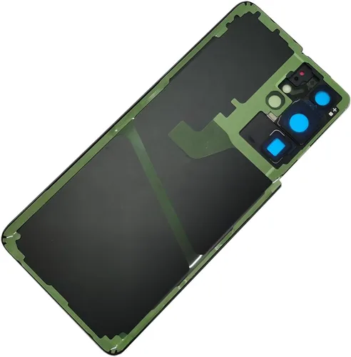 Vista 3 de S21 Ultra Back Glass Replacement Galaxy S21 Ultra - Cubierta de cristal trasera con carcasa trasera marco de cámara para Samsung S21 Ultra Back