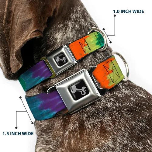 Vista 2 de Buckle-Down Collar de perro hebilla cinturón hebilla abajo Tie Dye 9 a 15 pulgadas 1.0 pulgadas ancho