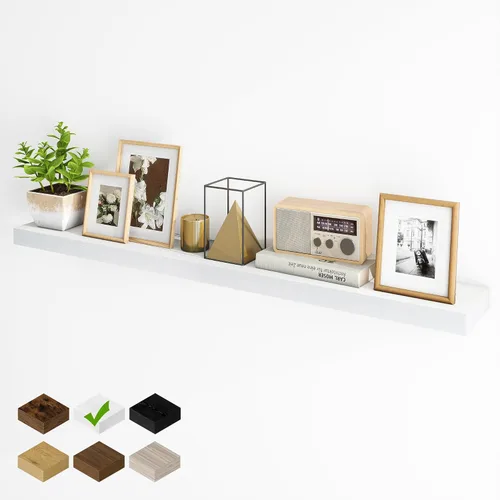 Vista 40 de Fun Memories Estantes flotantes para pared, estantes flotantes de 48 pulgadas de largo, juego de 1, estante colgante con soportes invisibles