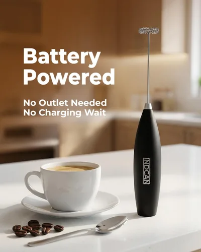 Vista 6 de Fabricante eléctrico con pilas de la espuma del PDA del espumador de la Negro