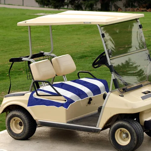 Vista 7 de EZGO Fundas de asiento de carrito de golf de microfibra, mantas de asiento para 2 personas para coche club