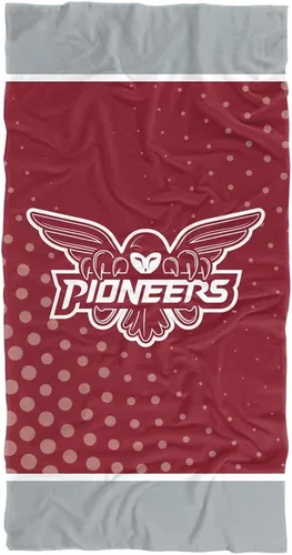 Vista 87 de LOGOVISION Manta Abilene Christian University, 30x60 Logo Dots CottonFront/PolyBackBeachTowel