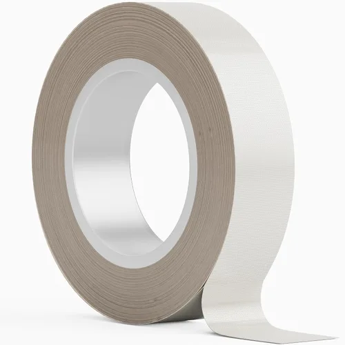 Vista 15 de Cinta de teflón, cinta de 1/2 pulgada x 10 metros x 0.18mm de baja fricción, cinta adhesiva resistente a altas temperaturas, resistente a la Marrón