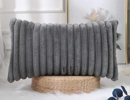 Vista 10 de PANOD Juego de 2 fundas de almohada decorativas de piel sintética de 45.7 x 45.7 cm, lujosas fundas de almohada modernas de estilo bohemio y funky