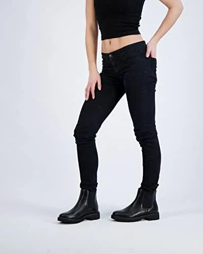 Vista 7 de Dunes Botas Dalya Chelsea para mujer + espuma viscoelástica, Negro