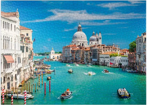 Vista 9 de MyPuzzle Grand Canal in The Sunshine of Summer in Venice Italy - Rompecabezas de 100 piezas prémium para adultos