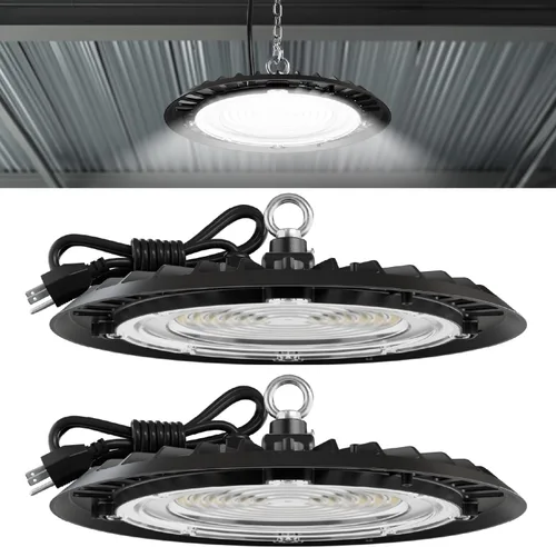 Vista 8 de Sunco UFO LED High Bay Lights, Plug & Play, 150W, 19500LM, 6000K