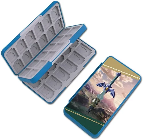 Vista 9 de PERFECTSIGHT Funda para tarjetas de juego de 48 interruptores para Nintendo Switch OLED/ Lite 48 funda de cartucho para tarjetas de juego y tarjetas