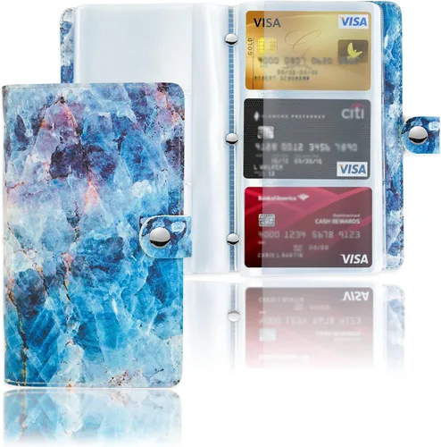 Vista 13 de lizimandu Libro Tarjetero para Tarjetas de Visita, Estuche Libro de Tarjetas de Visita de Cuero PU, Carpeta Organizadora para Tarjetas