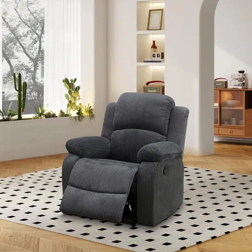 Vista 33 de Juego de muebles de sala de estar, juego de sofá reclinable de cuero, sofá reclinable y sofá biplaza, juego de sofá de cuero beige, juego de muebles