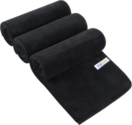 Vista 23 de SINLAND Toallas de microfibra para gimnasio, súper absorbentes, compactas, toalla de entrenamiento de viaje, secado rápido, toalla de sudor