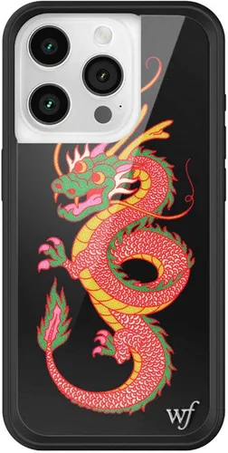 Vista 16 de Wildflower - Fundas compatibles con Apple iPhone 15 Pro Protector de goma negro, certificado de prueba de caída de 4 pies, propiedad de mujeres
