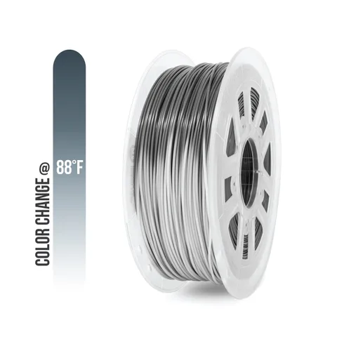 Vista 12 de Gizmo Dorks Filamento ABS de 0.069 in, 2.2 lbs para impresoras 3D, cambio de color azul a blanco