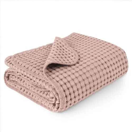 Vista 14 de Konssy Manta de Bebé de Gofre - Suave y Acogedora Manta de Arrullo para Guardería, Manta Ligera para Niños Pequeños para Niños y Niñas, Ideal
